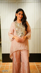 Radiant Reflection Mirror Work Kurti Set