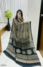 Premium Ajrakh Gajji Bandhej Silk Handcrafted Royal Elegance Saree