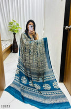 Premium Ajrakh Gajji Bandhej Silk Handcrafted Royal Elegance Saree