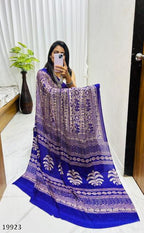 Premium Ajrakh Gajji Bandhej Silk Handcrafted Royal Elegance Saree