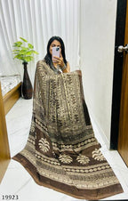 Premium Ajrakh Gajji Bandhej Silk Handcrafted Royal Elegance Saree