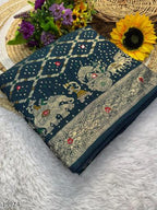 Royal Heritage Kolkata Meena Silk Viscose Saree