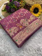 Royal Heritage Kolkata Meena Silk Viscose Saree