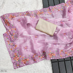 Luxury Embroidered Organza Designer Saree for Parties & Celebrations