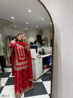 Designer Heavy Embroidered Plazzo Suit | Premium Wedding & Festive Wear Ensemble