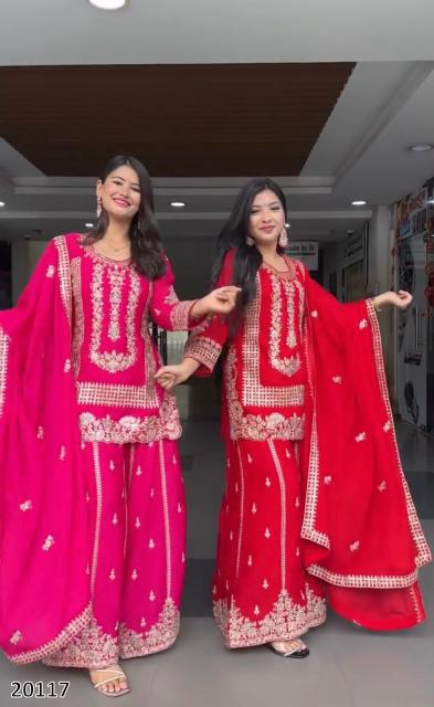 Designer Heavy Embroidered Plazzo Suit | Premium Wedding & Festive Wear Ensemble