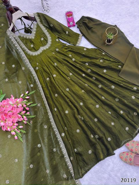 Premium Embroidered Anarkali Gown – A Must-Have for Every Celebration