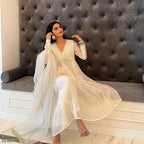 Designer Alia Cut Gown with Plazzo and Dupatta