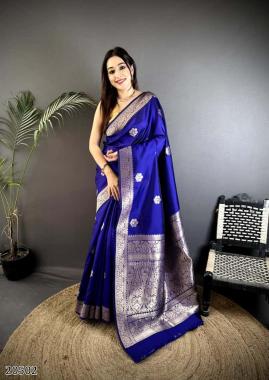 Elegant Banarasi Silk Saree with Rich Zari Weaving and Grand Designer Pallu