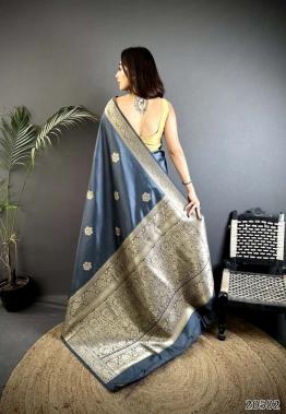 Elegant Banarasi Silk Saree with Rich Zari Weaving and Grand Designer Pallu