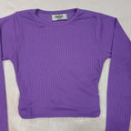 Ribbed Wrap-Tie Back Crop Top for Women – Chic, Stretchy & Ultra-Trendy Fit