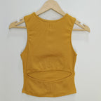 Trendy Sleeveless Cut-Out Crop Top for Women – Bold, Chic & Effortlessly Stylish