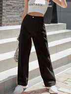 Premium High-Rise Wide Leg Jeans for Women – Trendy Comfort Fit