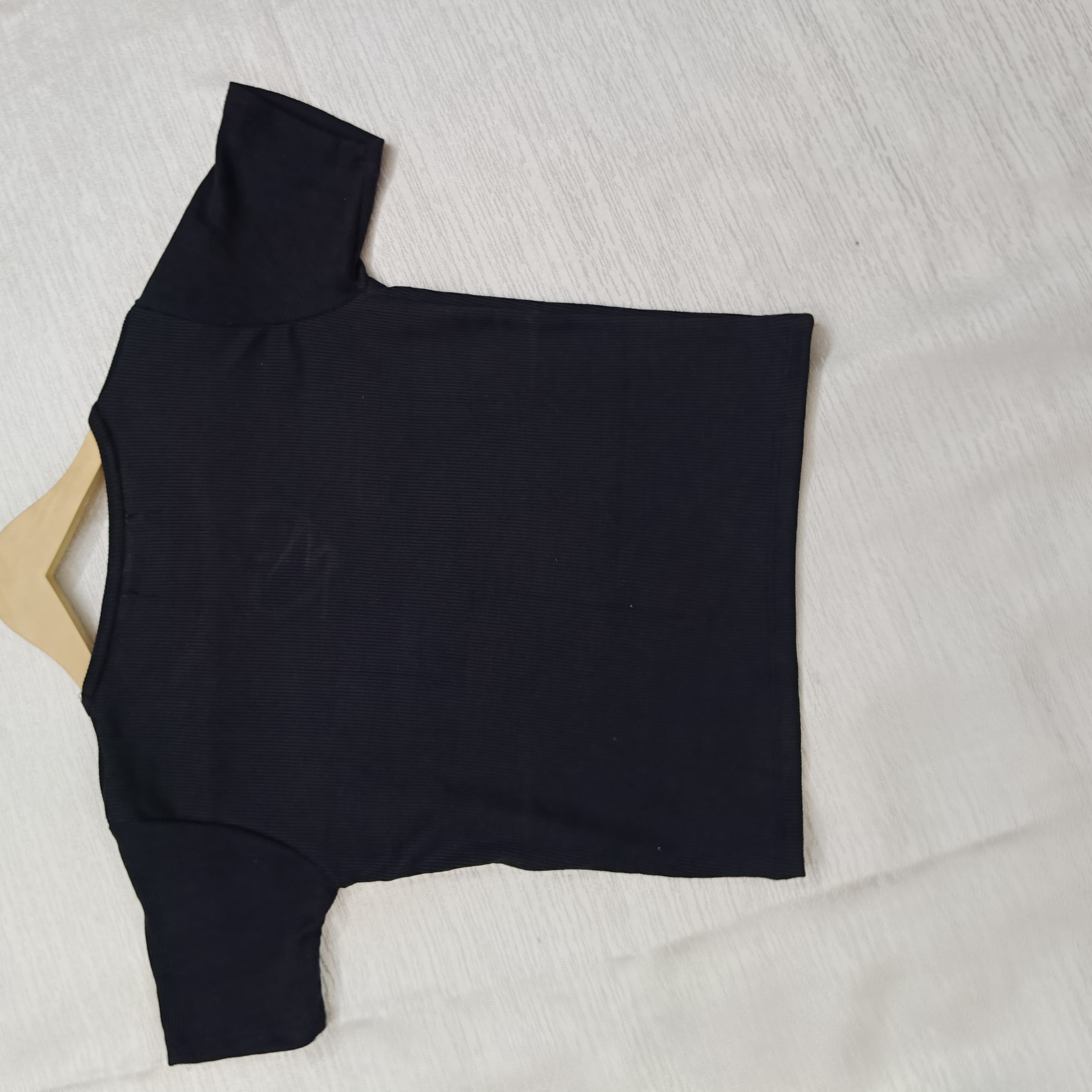 Trendy Heart Cut Ribbed Fitted Top for Women – Soft Stretchy Casual Wear