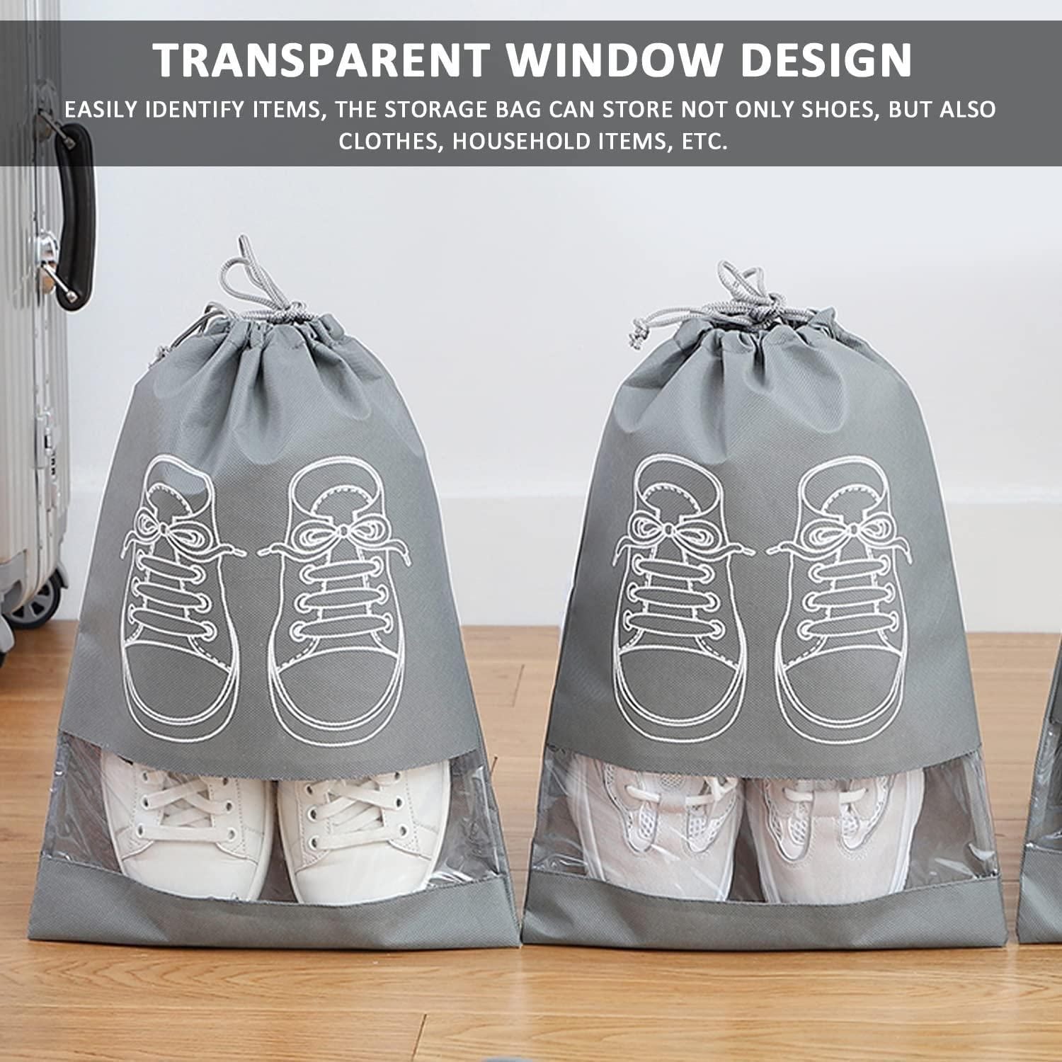 Sporty Aura 5-Piece Travel Shoe Storage Bag Set