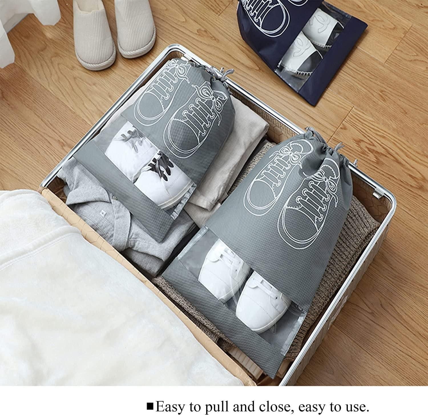 Sporty Aura 5-Piece Travel Shoe Storage Bag Set