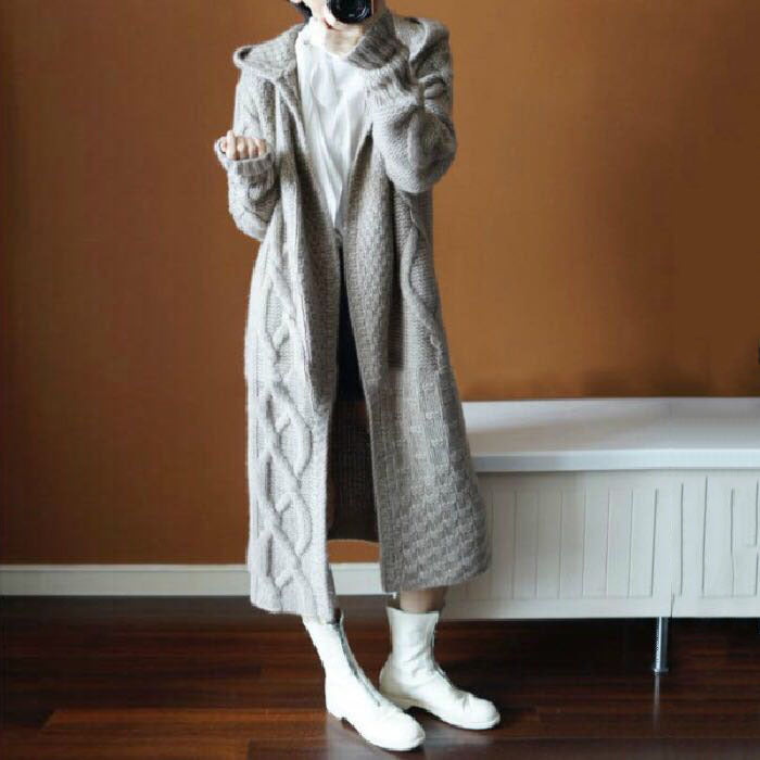 CozyLane Women’s Long Knit Cardigan Coat
