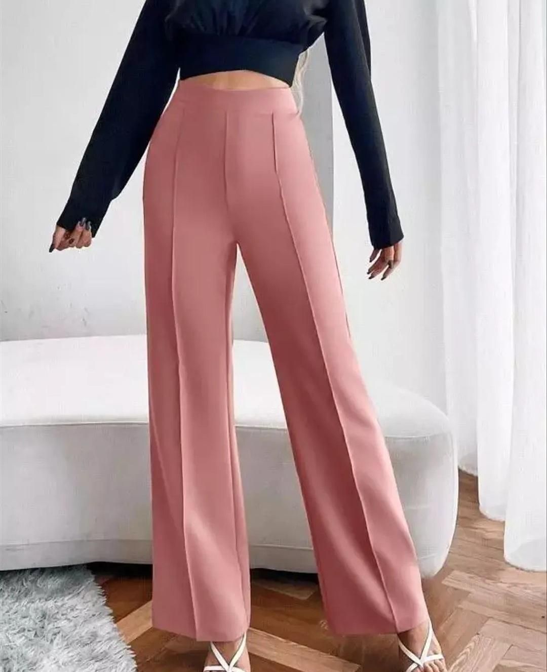 Chic Comfort Women’s Pink Classic Pants