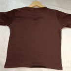 Trendy Heart Cut Ribbed Fitted Top for Women – Soft Stretchy Casual Wear