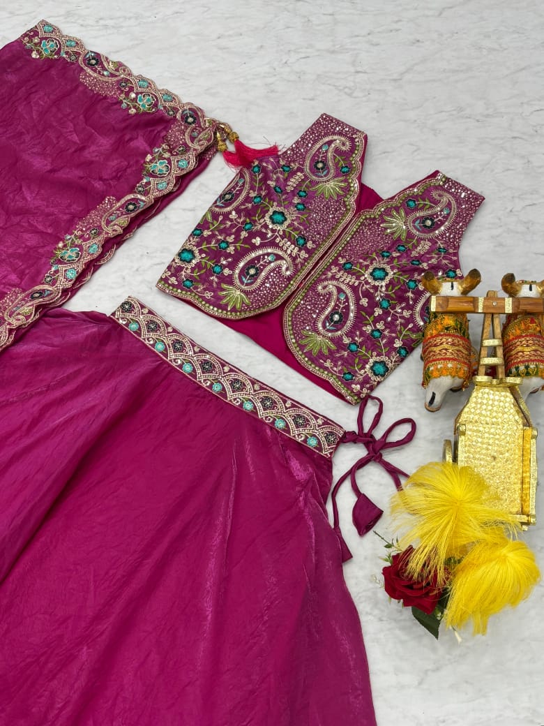 Herbliss Exclusive – Royal Fendy Silk Embroidered Lehenga Choli (Ram-141)