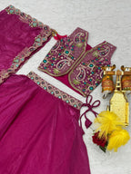 Herbliss Exclusive – Royal Fendy Silk Embroidered Lehenga Choli (Ram-141)