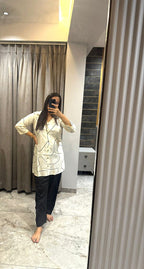 Abstract Printed Kurta Set – Chic Comfort Redefined