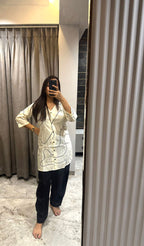 Abstract Printed Kurta Set – Chic Comfort Redefined