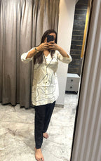 Abstract Printed Kurta Set – Chic Comfort Redefined