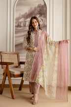 Herbliss Exclusive – Jaipuri Printed Cotton Suit Set (Top, Bottom & Dupatta)
