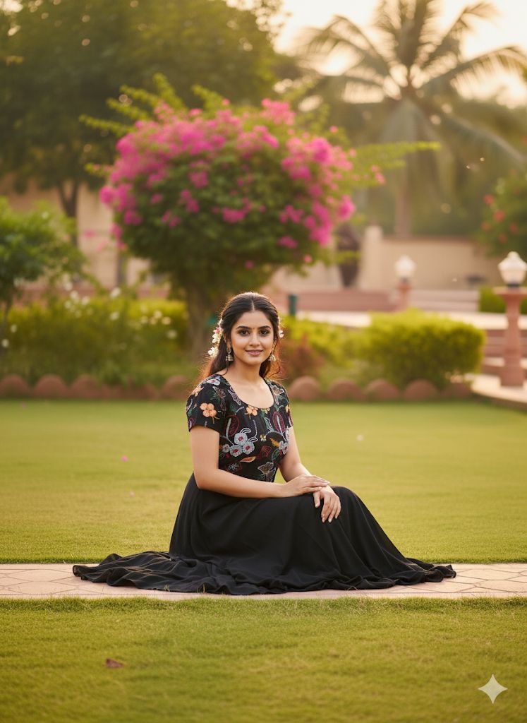 Embroidered Chinnon Silk Anarkali Dress – Celebration Collection