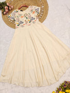 Embroidered Chinnon Silk Anarkali Dress – Celebration Collection