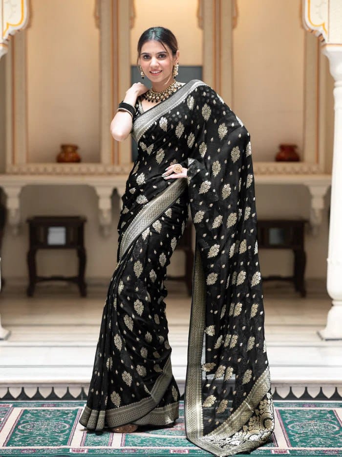 Herbliss Diwali Special – Lichi Silk Jacquard Saree Collection (TWT151)
