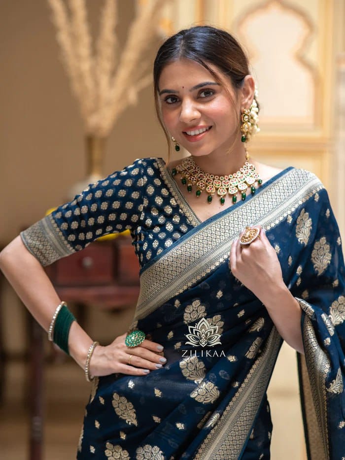 Herbliss Diwali Special – Lichi Silk Jacquard Saree Collection (TWT151)