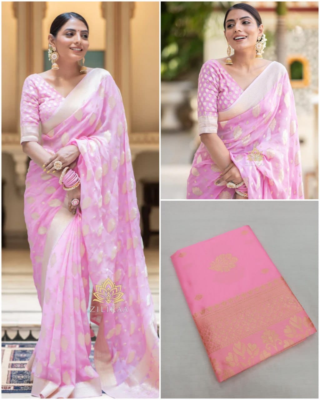 Herbliss Diwali Special – Lichi Silk Jacquard Saree Collection (TWT151)