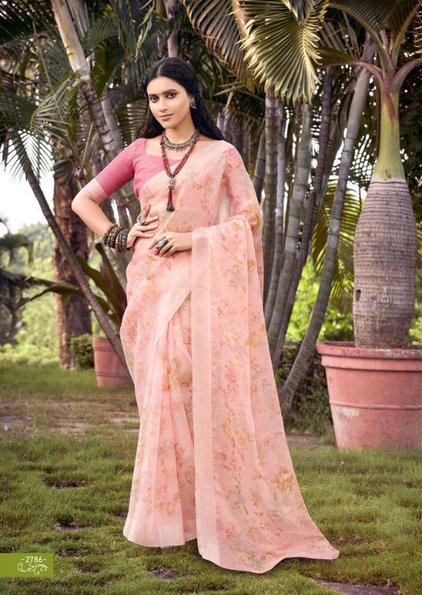 Lotus by Kashvi Tissue Silk Floral Fancy Saree – Elegant Tissue Silk Fancy Floral Collection