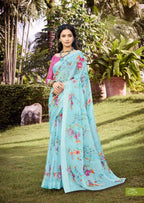 Lotus by Kashvi Tissue Silk Floral Fancy Saree – Elegant Tissue Silk Fancy Floral Collection