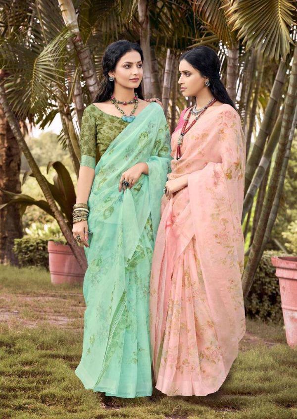 Lotus by Kashvi Tissue Silk Floral Fancy Saree – Elegant Tissue Silk Fancy Floral Collection
