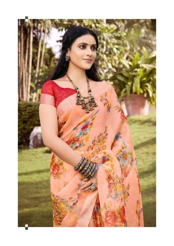 Lotus by Kashvi Tissue Silk Floral Fancy Saree – Elegant Tissue Silk Fancy Floral Collection