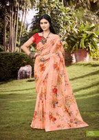 Lotus by Kashvi Tissue Silk Floral Fancy Saree – Elegant Tissue Silk Fancy Floral Collection