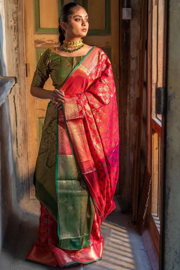 Rajpath Aahana Patola Silk Weaving Saree – Traditional Elegance from Surat