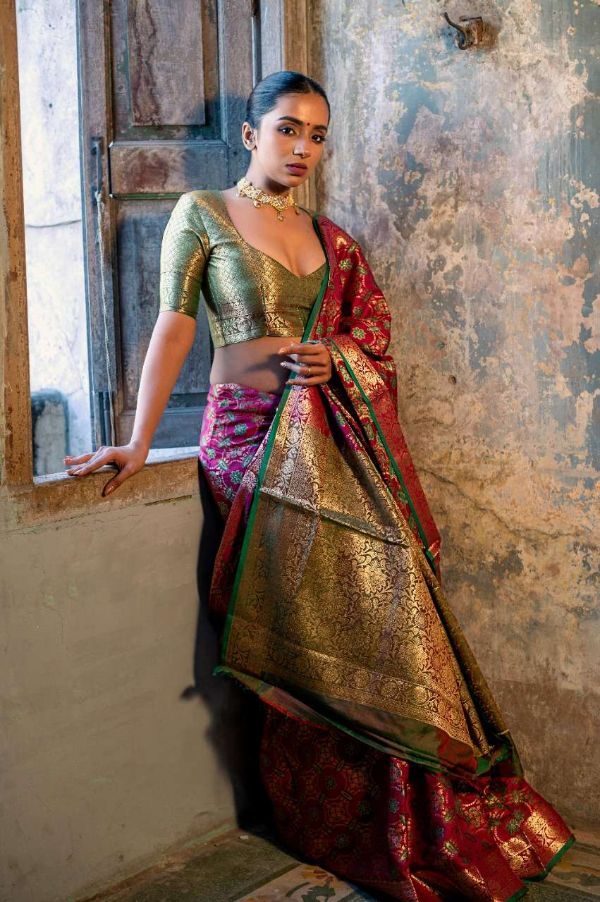 Rajpath Aahana Patola Silk Weaving Saree – Traditional Elegance from Surat