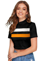 Trendy High-Neck Crop Top for Women – Casual & Stylish Everyday Wear