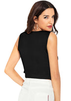 Trendy Side-Tie Sleeveless Crop Top for Women | Casual & Party Wear