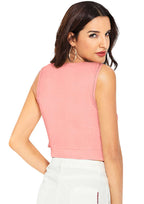 Trendy Side-Tie Sleeveless Crop Top for Women | Casual & Party Wear