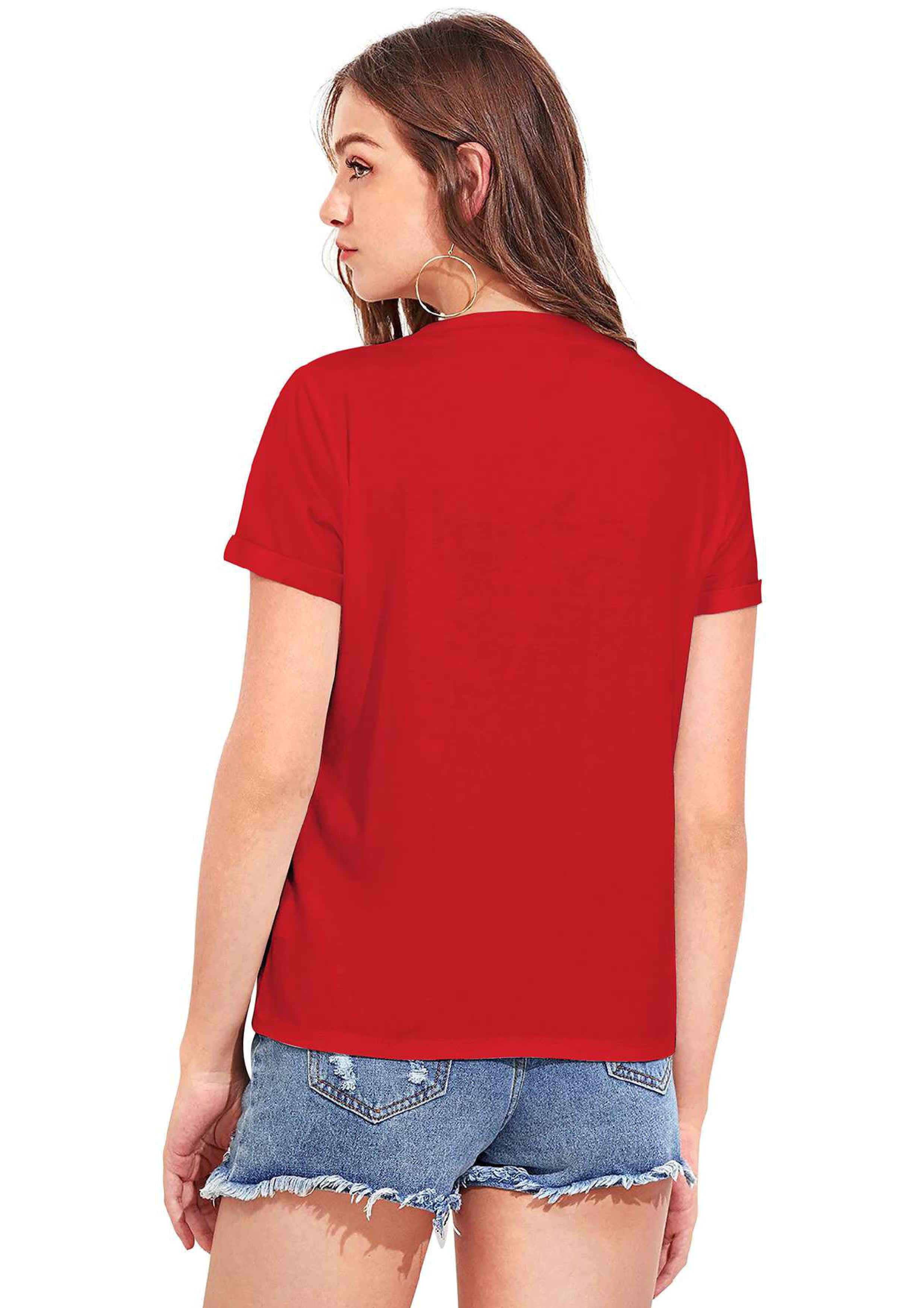 Korean Finger Heart Print T-Shirt for Women | Trendy Casual Wear