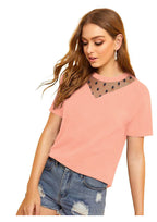 Polka Mesh Yoke Black Top for Women – Elegant & Trendy Western Wear