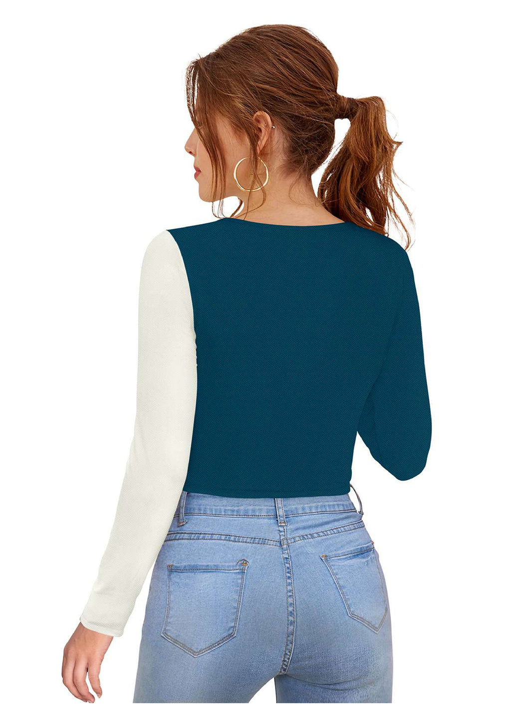 Dual Drama Cutout Crop Top for Women