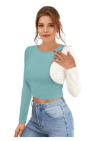 Dual Drama Cutout Crop Top for Women