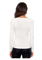 Divine Charm Ribbed Square-Neck Top – The Effortless Elegance Essential