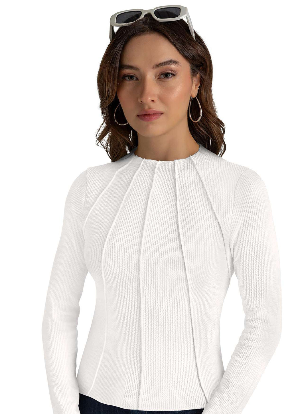 RFW Luxe Ribbed Body-Fit Long Sleeve Top